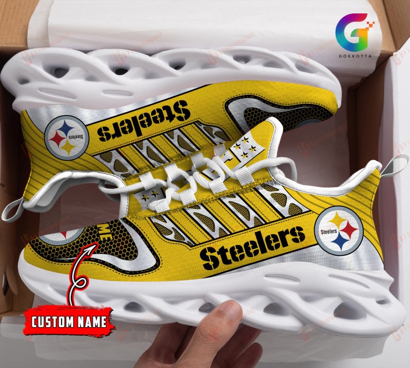 Pittsburgh Steelers Personalized Yezy Running Sneakers