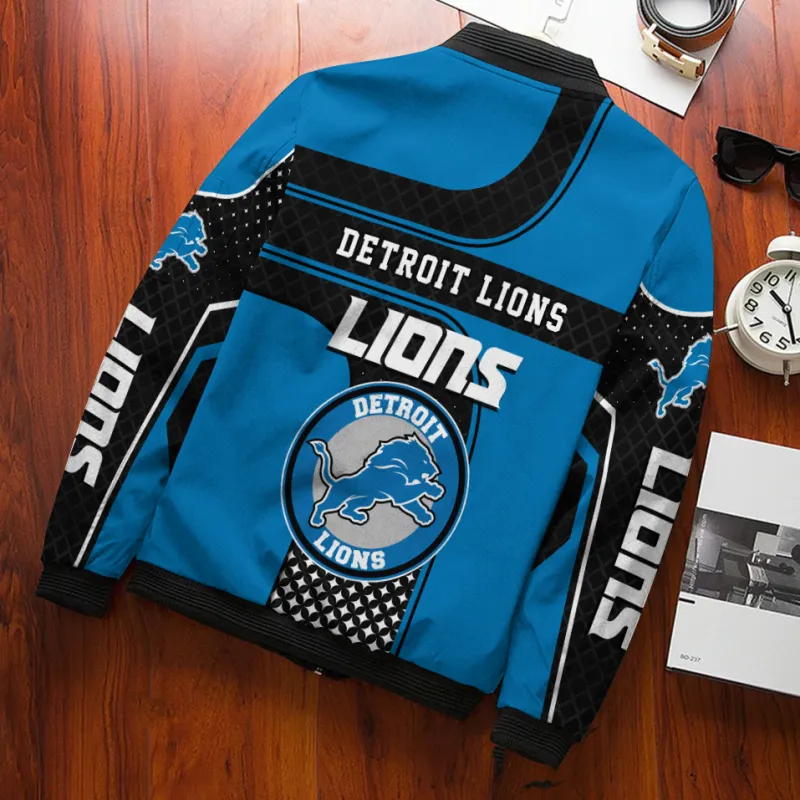 Comfortable Detroit Lions Bomber Jacket for Game Day