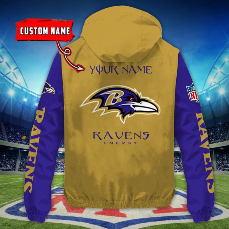 Baltimore Ravens Outdoor Jacket - Side View