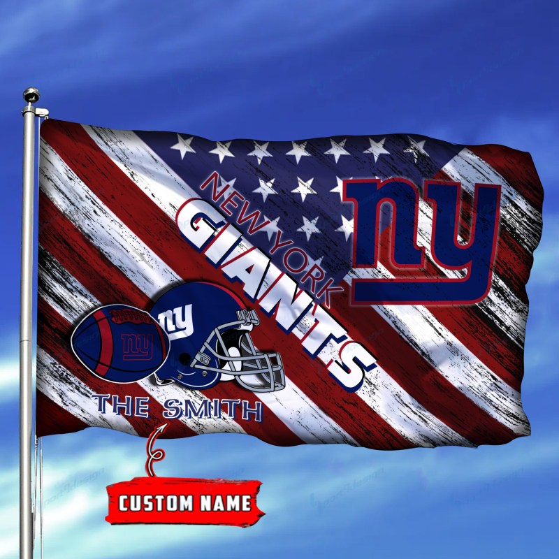 New York Giants Personalized Flag