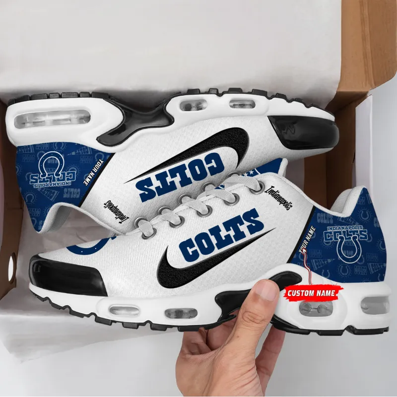 Indianapolis Colts Personalized T-N Youth Sneakers