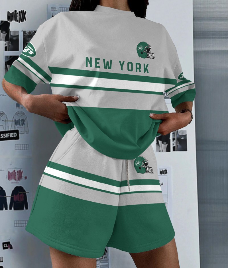 New York Jets Top and Shorts Set