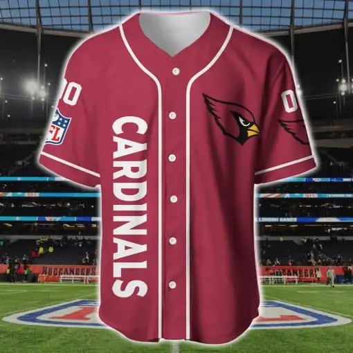 Arizona Cardinals Personalized Baseball Jersey