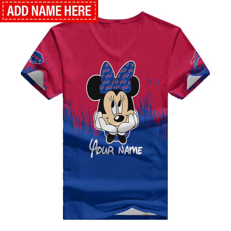 Buffalo Bills Personalized Summer V-neck T-shirt Image 2