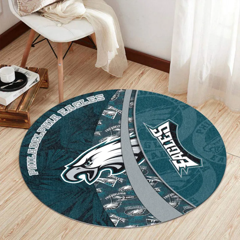 Philadelphia Eagles Round Rug - Image 1