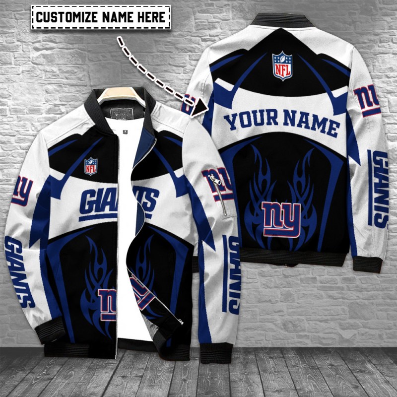 New York Giants Personalized Bomber Jacket
