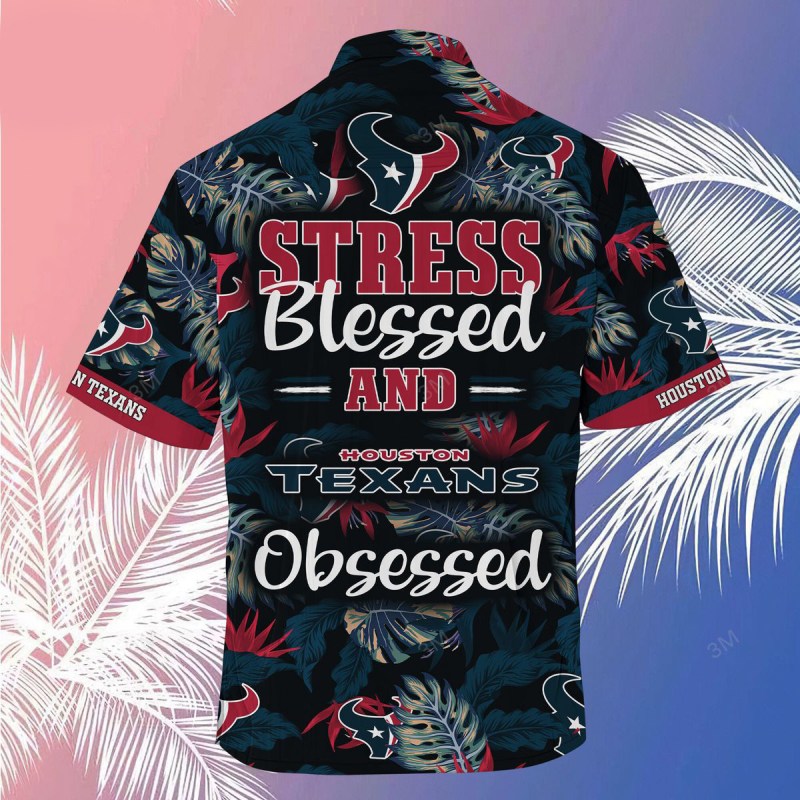 Houston Texans Summer Hawaiian Shirt Back View