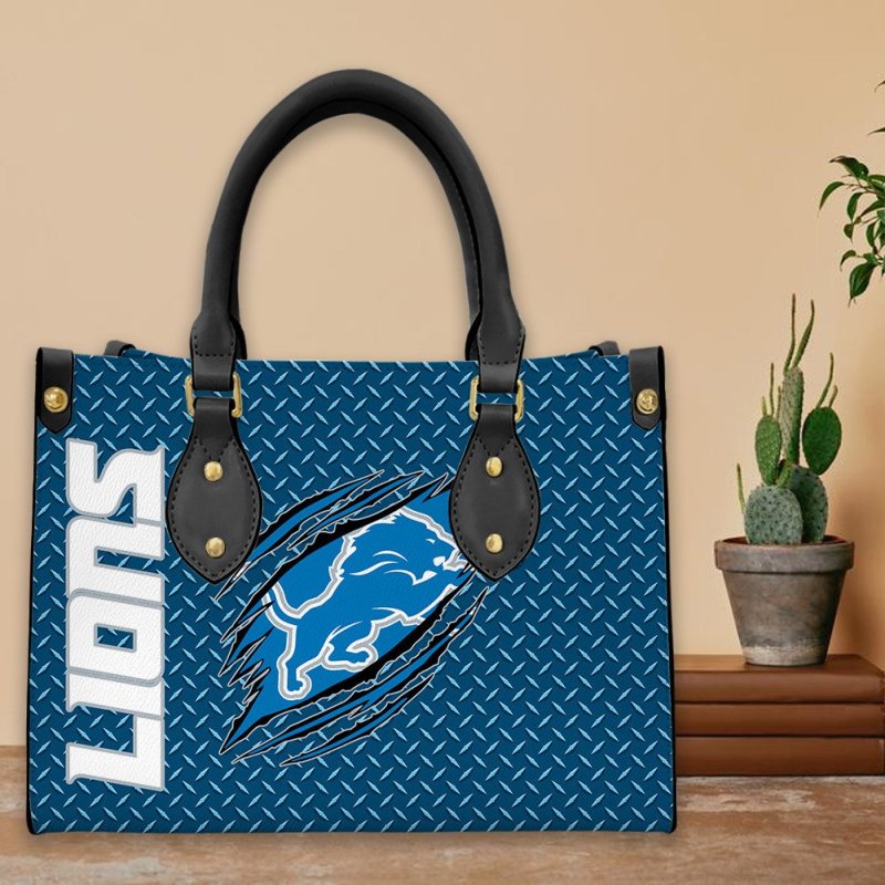 Detroit Lions Leather Hand Bag Image 2