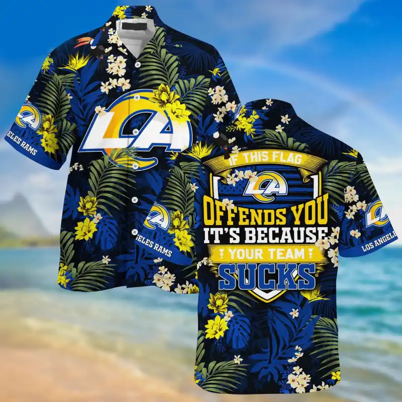Los Angeles Rams Summer Hawaiian Shirt