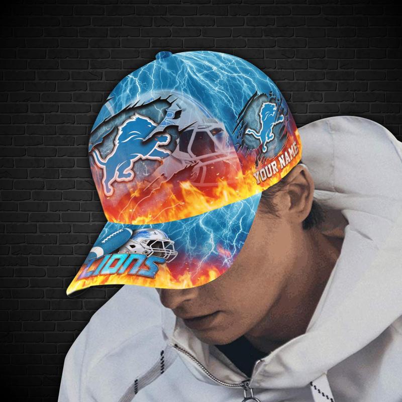 Detroit Lions Classic Cap Side View