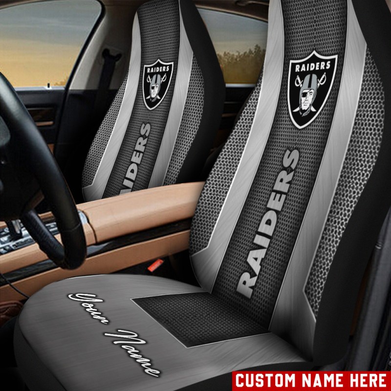 Las Vegas Raiders Personalized Car Seat Covers