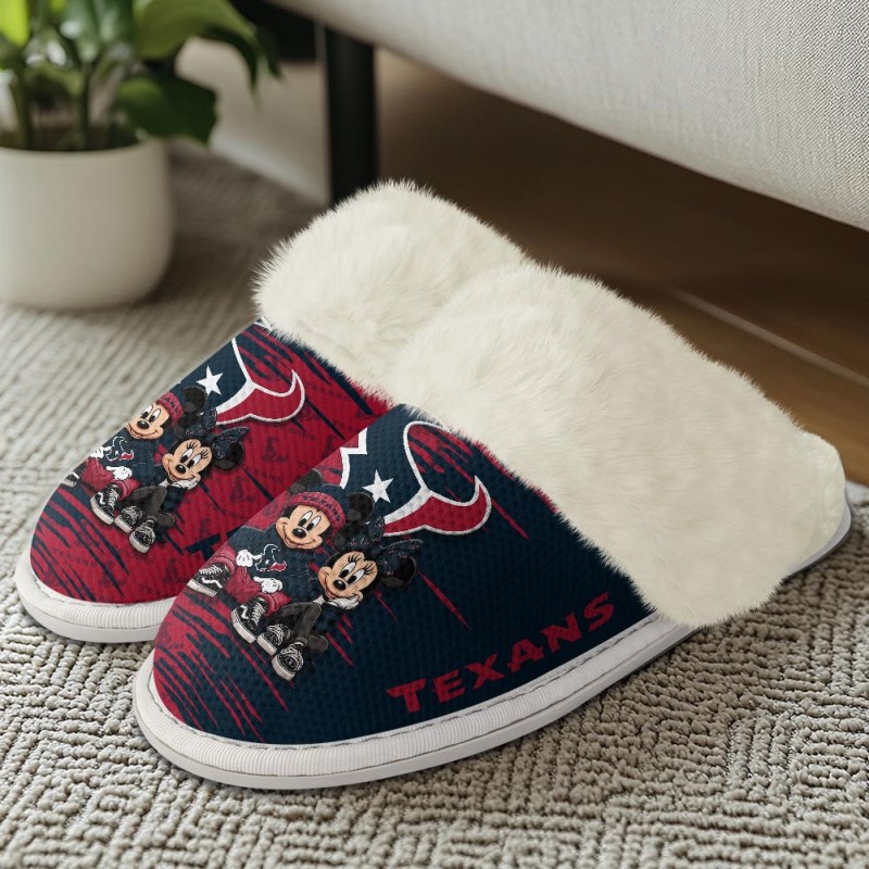 Houston Texans Fuzzy Slippers
