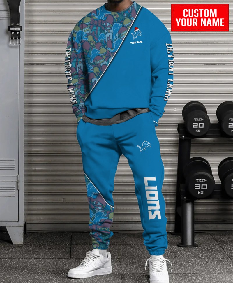 Detroit Lions Ugly Christmas Sweater Combo