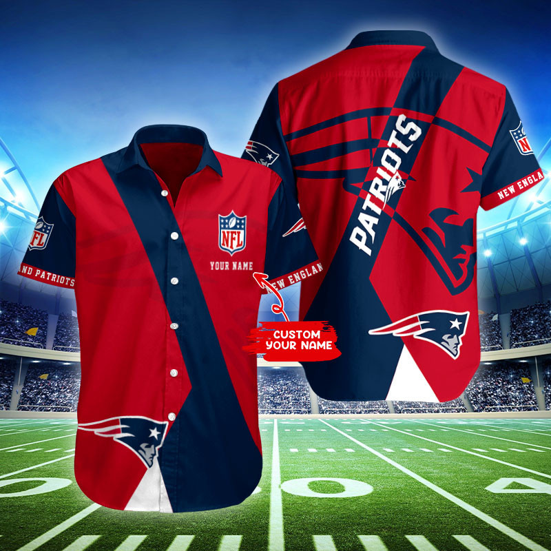 Sizing chart for New England Patriots Personalized Button Shirt BB420