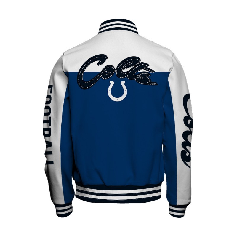Indianapolis Colts Varsity Jacket Detail