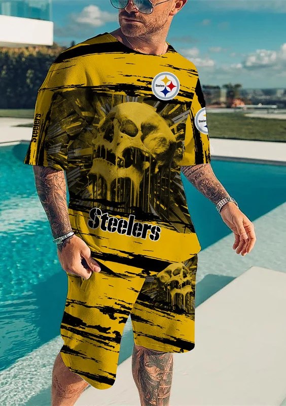 Pittsburgh Steelers T-shirt and Shorts Set