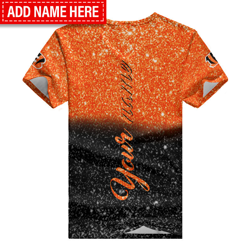 Cincinnati Bengals Personalized Summer V-neck Women's T-shirt Lifestyle Image