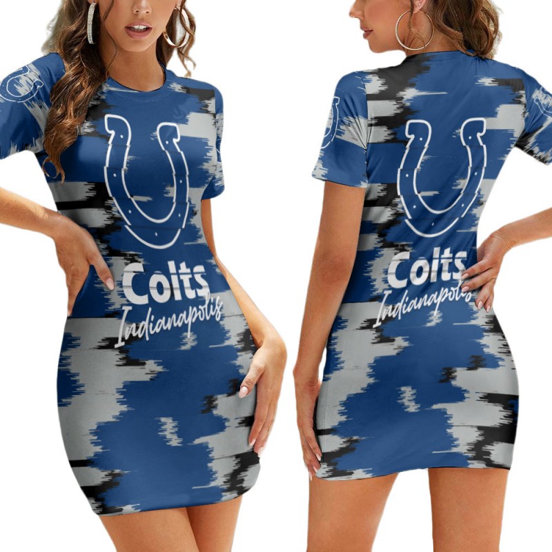 Indianapolis Colts Short Sleeve Dress