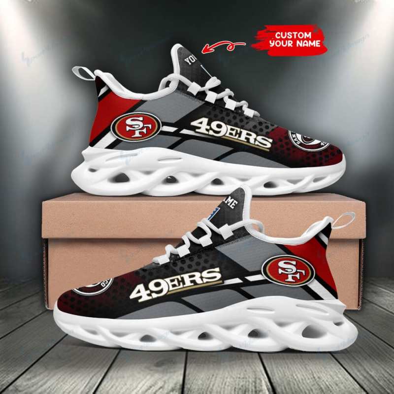 San Francisco 49ers Personalized Running Sneakers Sizing Chart