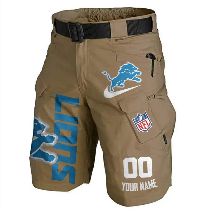 Detroit Lions Front Pockets Men's Shorts Image 2