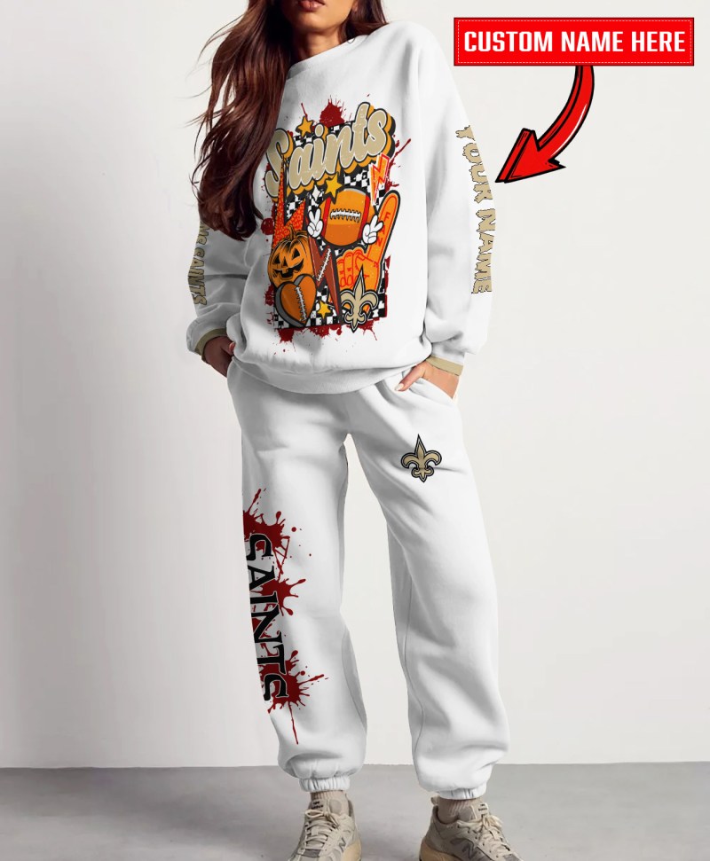 New Orleans Saints sweatshirt and sweatpants set