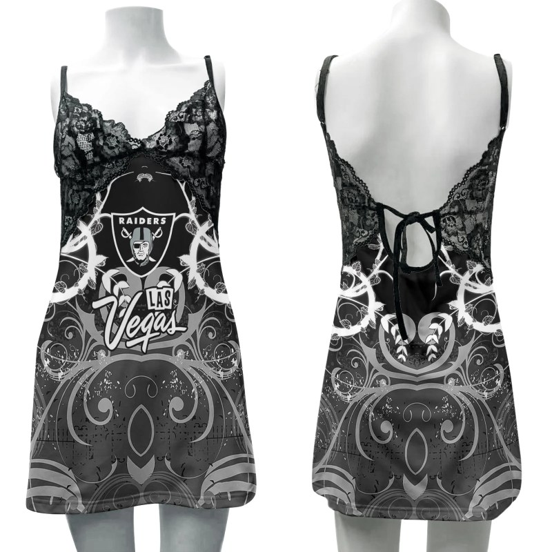 Las Vegas Raiders Slip Dress Style