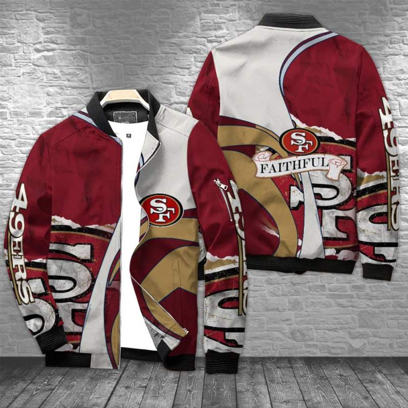 San Francisco 49ers Bomber Jacket - Front View