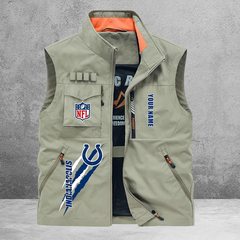 Indianapolis Colts Team Merchandise - Multi-Pockets Vest