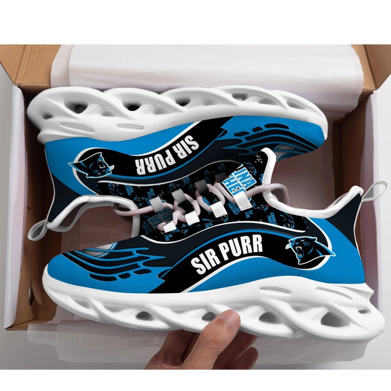 Carolina Panthers Yezy Running Sneakers