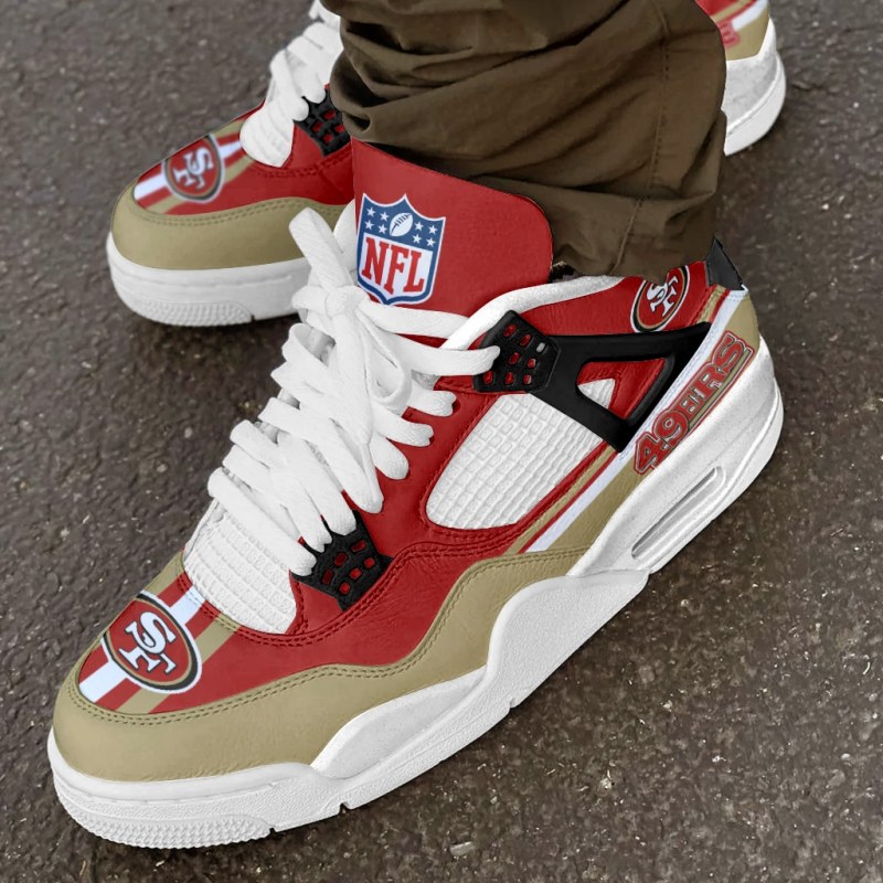 San Francisco 49ers AJ4 Sneaker Display