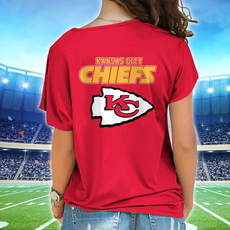 Kansas City Chiefs One Shoulder Shirt Back