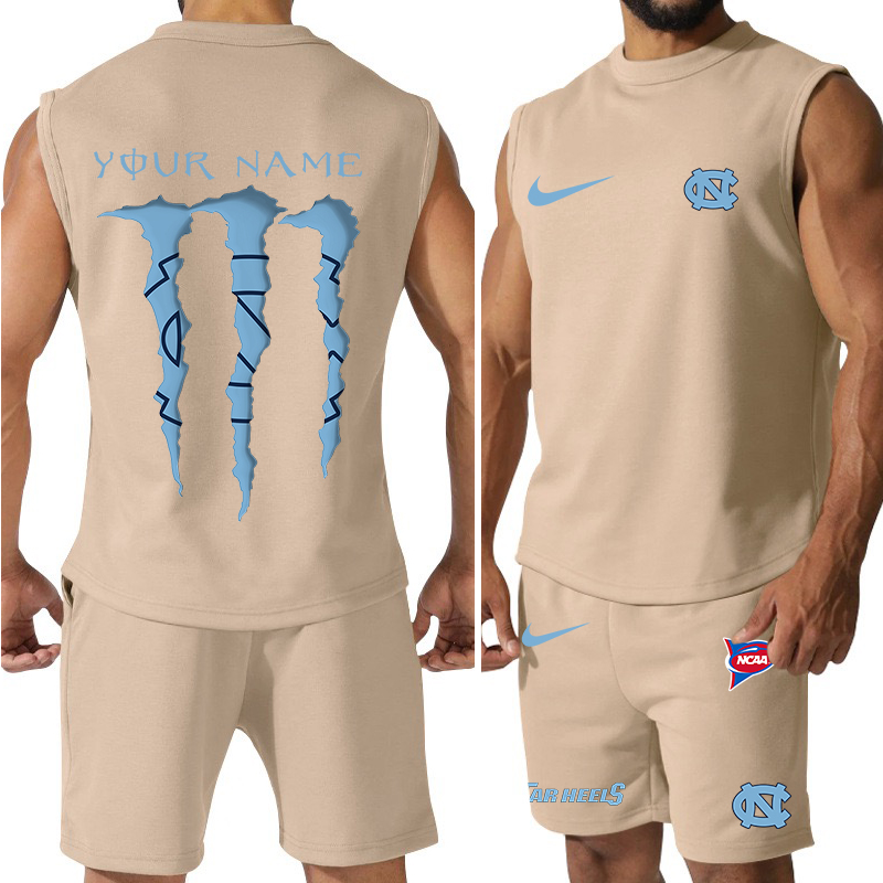 North Carolina Tar Heels Jersey Tank Top and Shorts 7