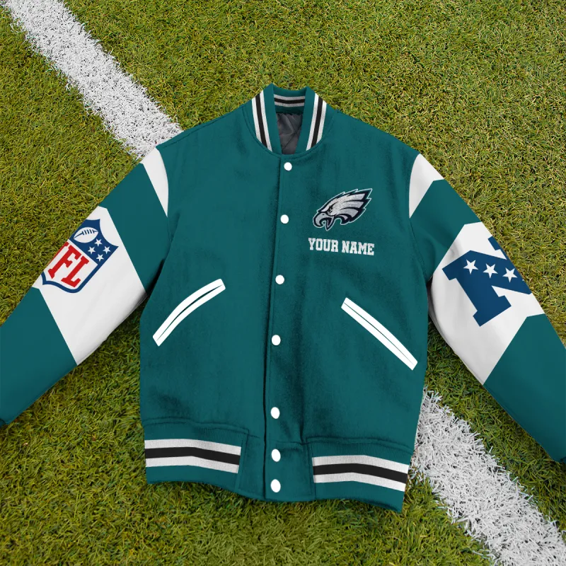 Philadelphia Eagles Varsity Jacket - Image 3