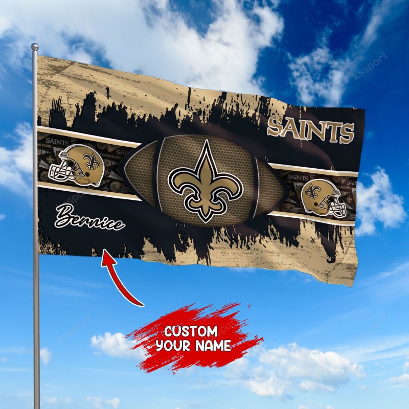 New Orleans Saints Personalized Flag