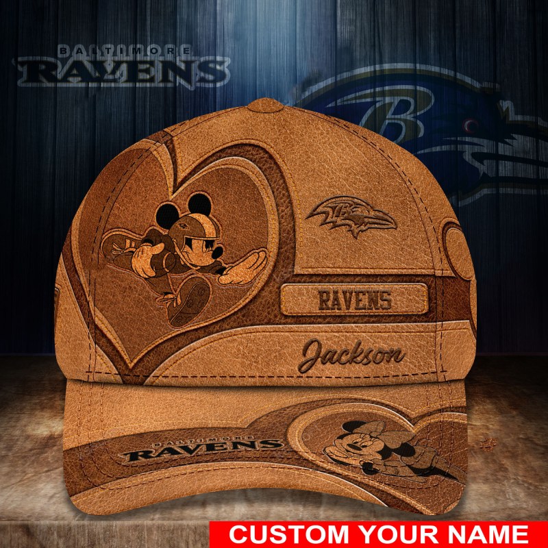 Baltimore Ravens Personalized Classic Cap Front