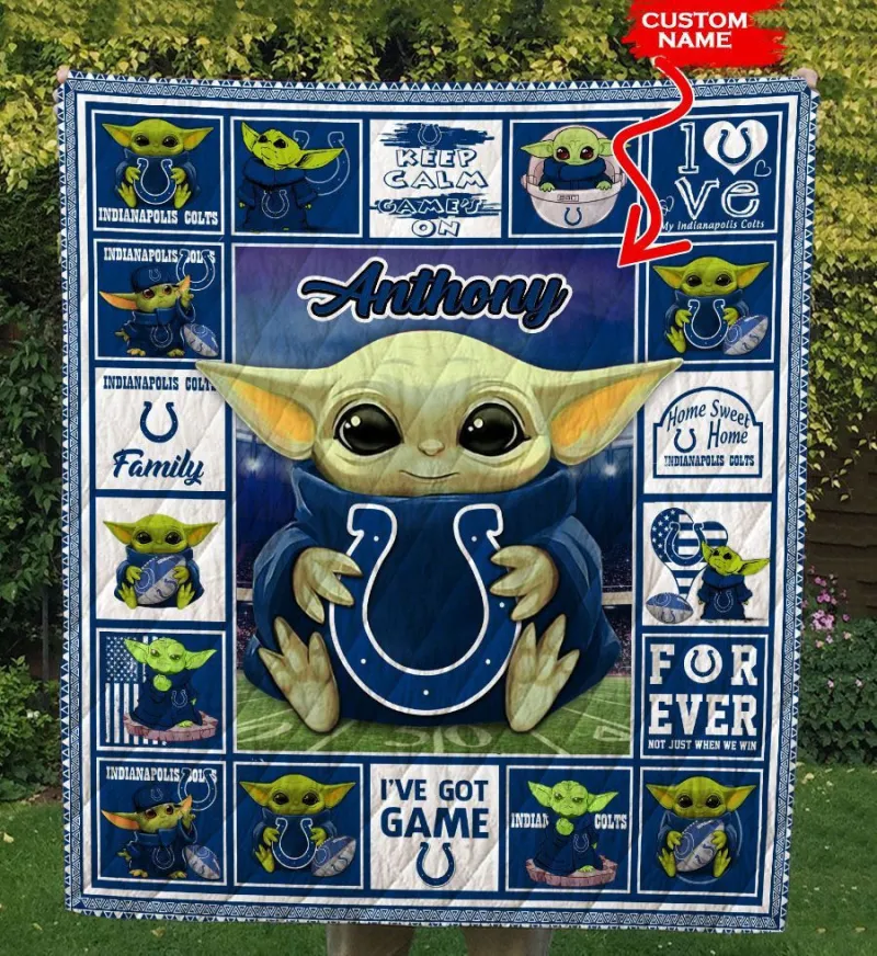 Indianapolis Colts Personalized Premium Quilt