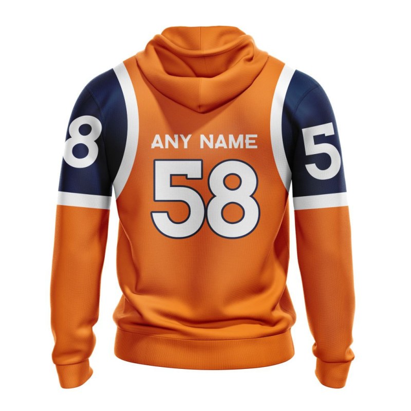 Denver Broncos Hoodie Back View
