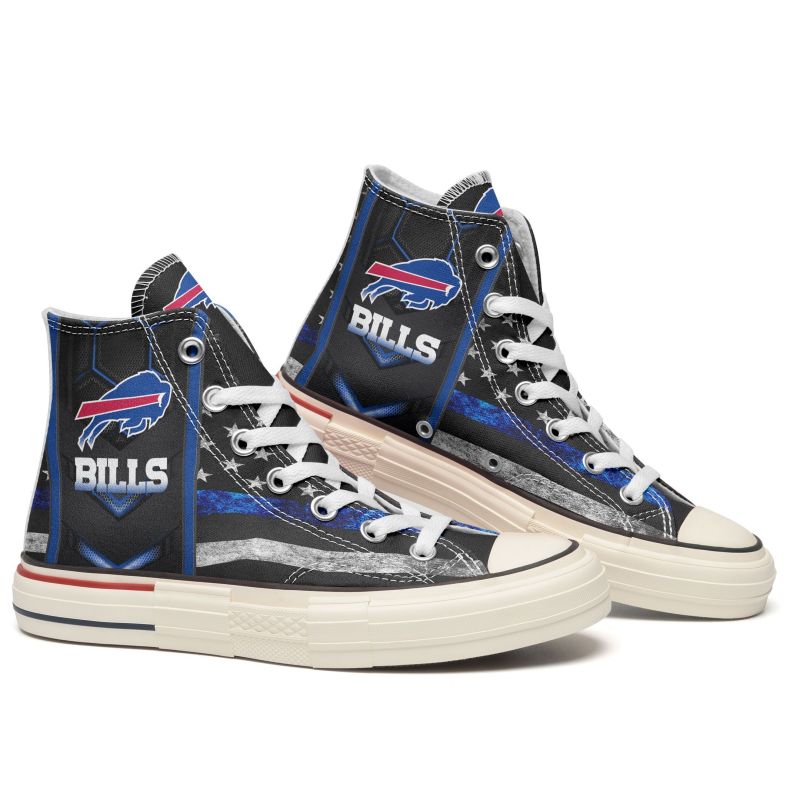 Buffalo Bills New High Top Canvas Shoes