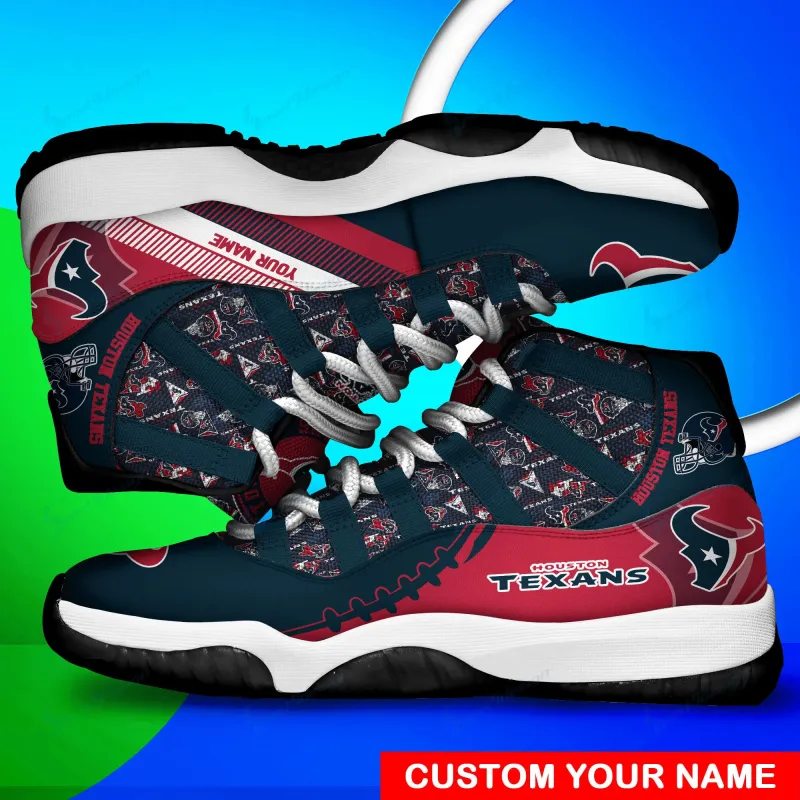 Houston Texans Personalized AJD11 Sneakers