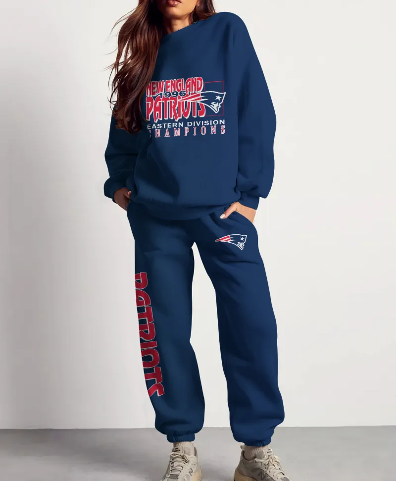New England Patriots Combo 3D Sweatsuit and Sweatpants
