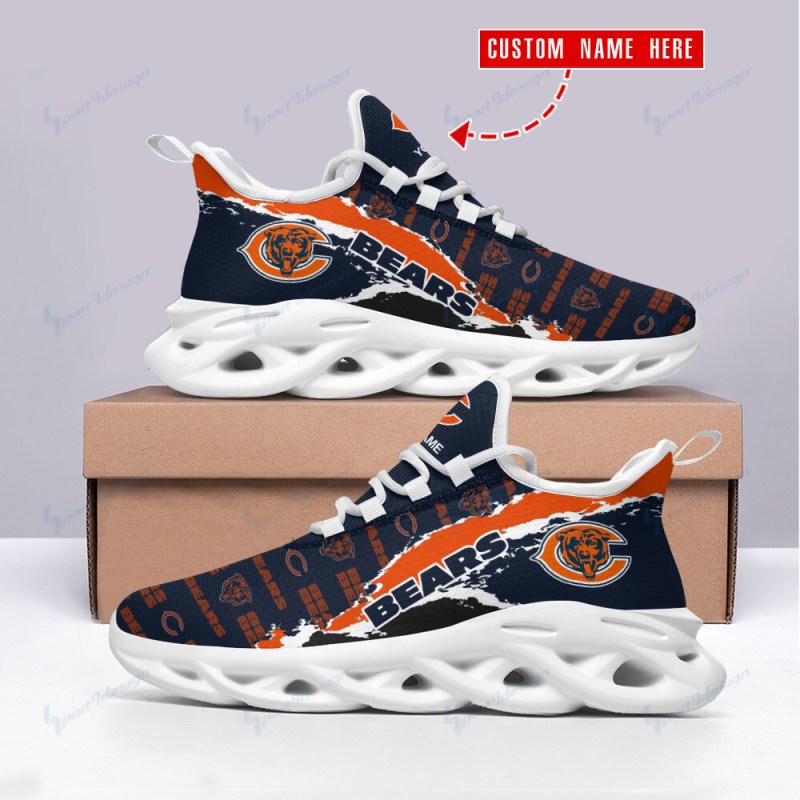 Chicago Bears Personalized Yezy Running Sneakers