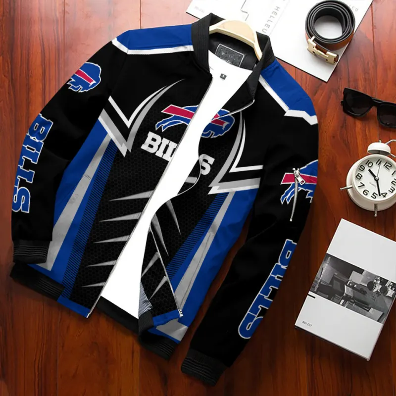 Buffalo Bills Bomber Jacket Back View