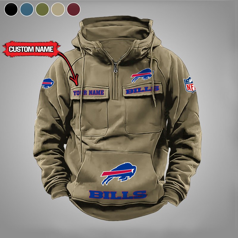 Buffalo Bills Hoodie Khaki