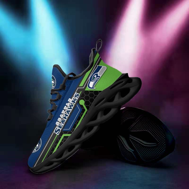Seattle Seahawks Yezy Running Sneakers - Image 1
