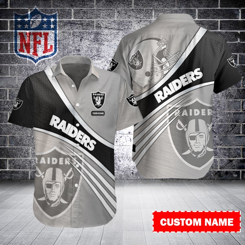 Sizing Chart for Las Vegas Raiders Button Shirt
