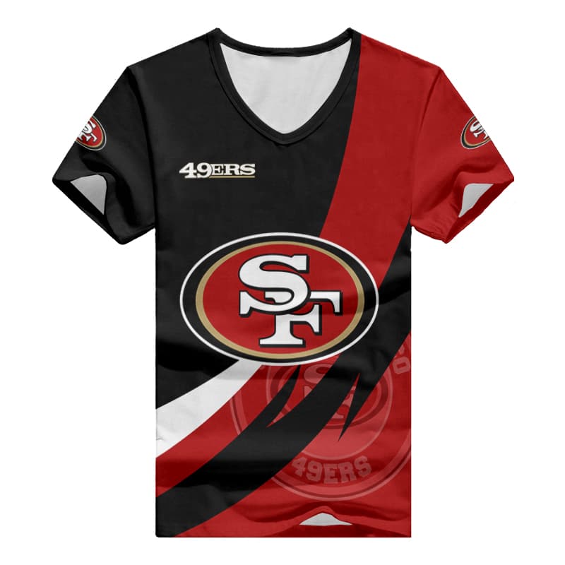 San Francisco 49ers V-neck Women T-shirt
