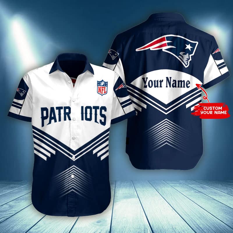 New England Patriots Personalized Button Shirt