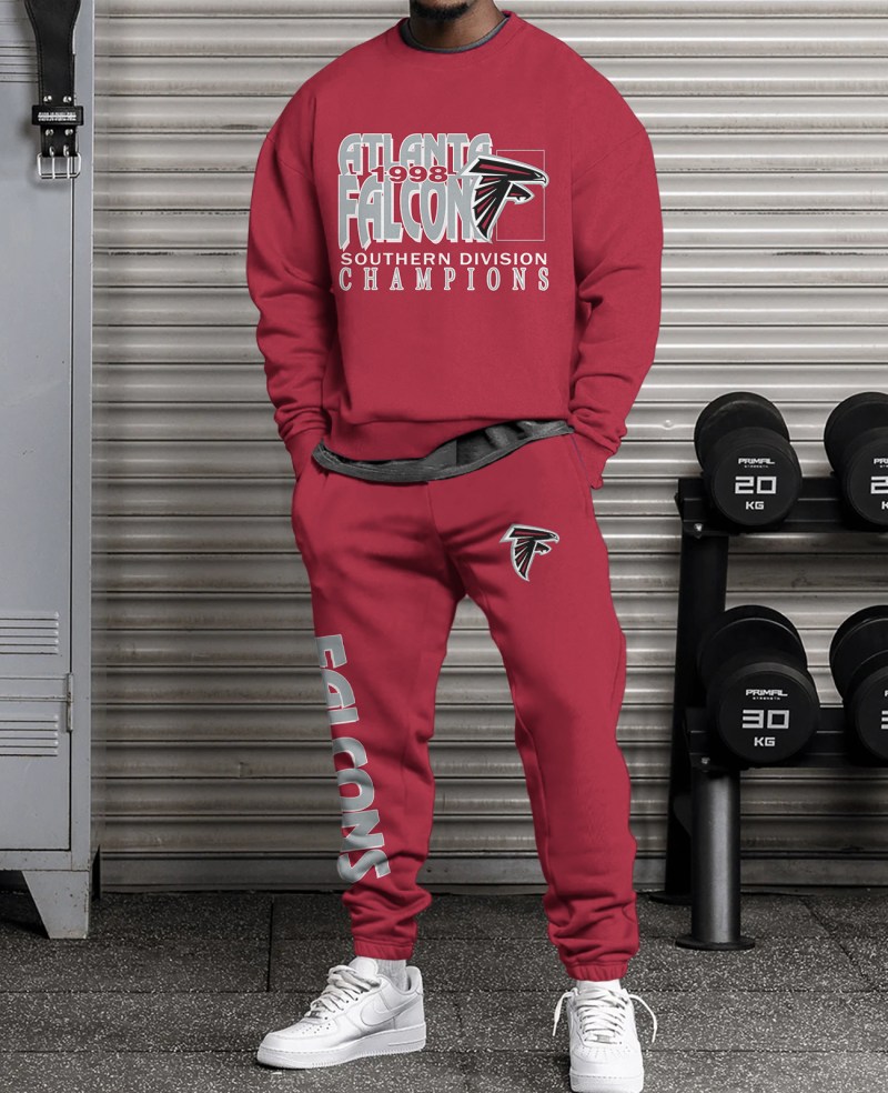 Atlanta Falcons Combo 3D Sweatsuit and Sweatpants