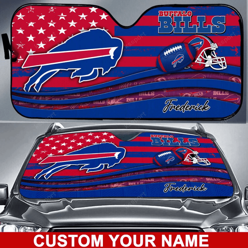Buffalo Bills Personalized Auto Sun Shade