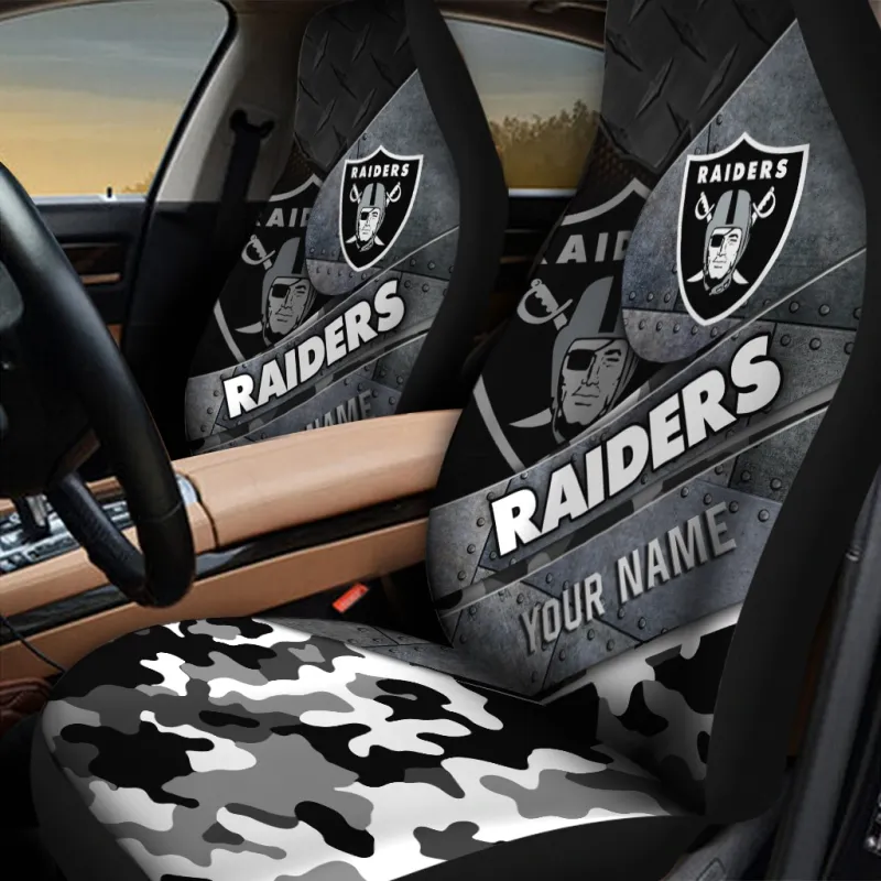 Las Vegas Raiders Car Seat Covers Interior